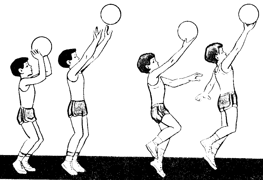 Передача мяча одной рукой снизу